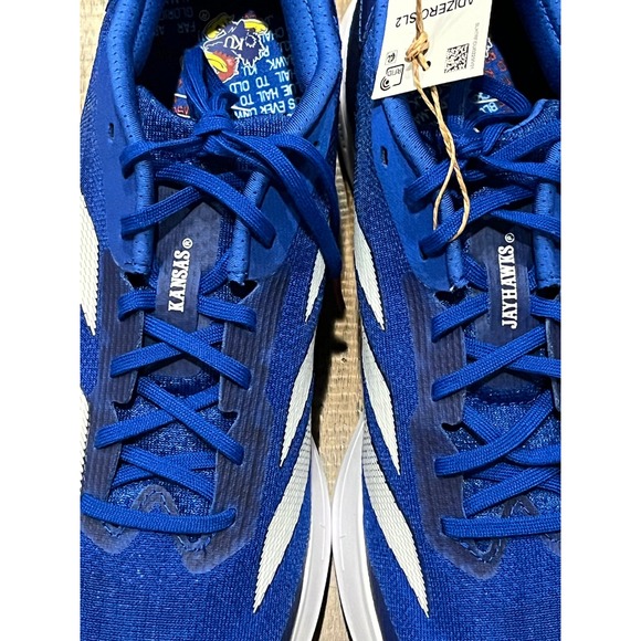 Adidas Adizero SL2 Men's Running Shoes Royal Blue White Kansas Jayhawks Size 8 - Picture 6 of 12
